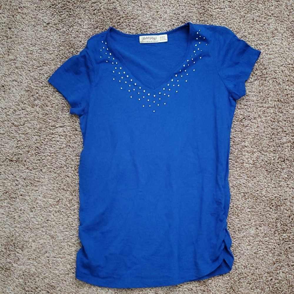 Blue ladies top